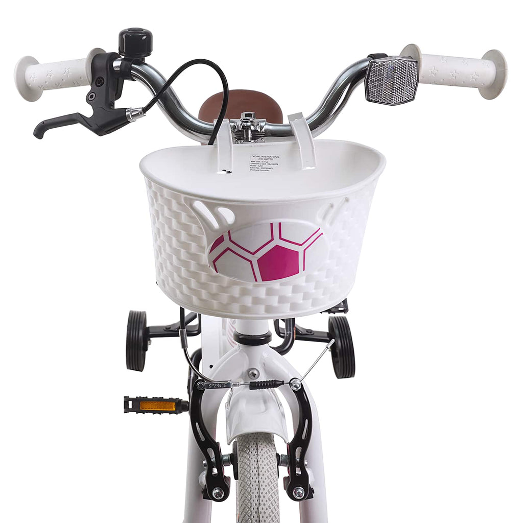 Kinderfahrrad 14 Zoll für 3-5 Jahre alt Weiß
