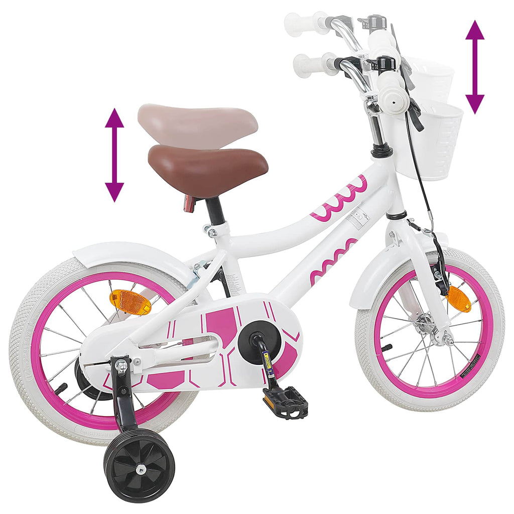 Kinderfahrrad 16 Zoll für 4-6 Jahre alt Weiß