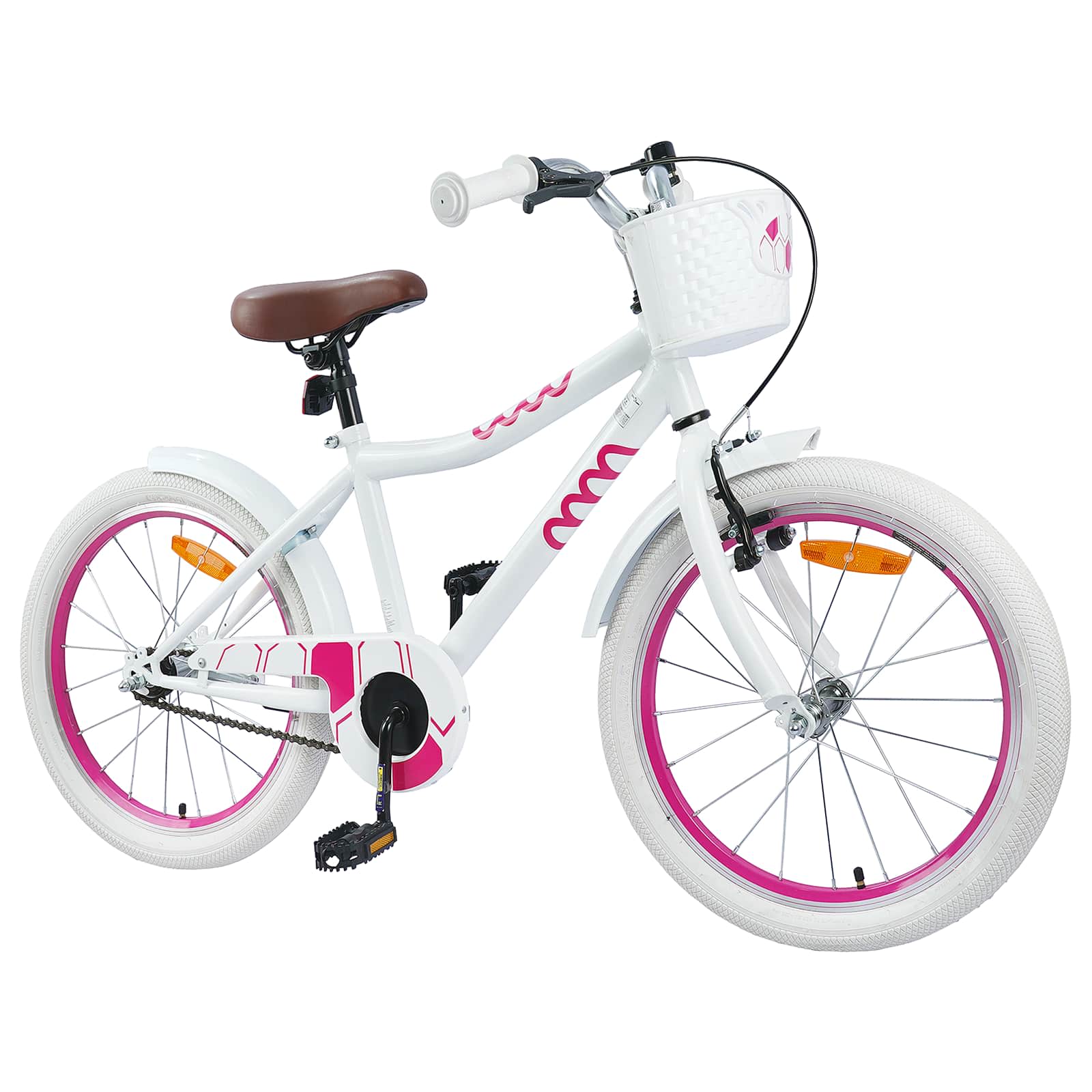 Kinderfahrrad 18 Zoll für 5-7 Jahre alt Weiß