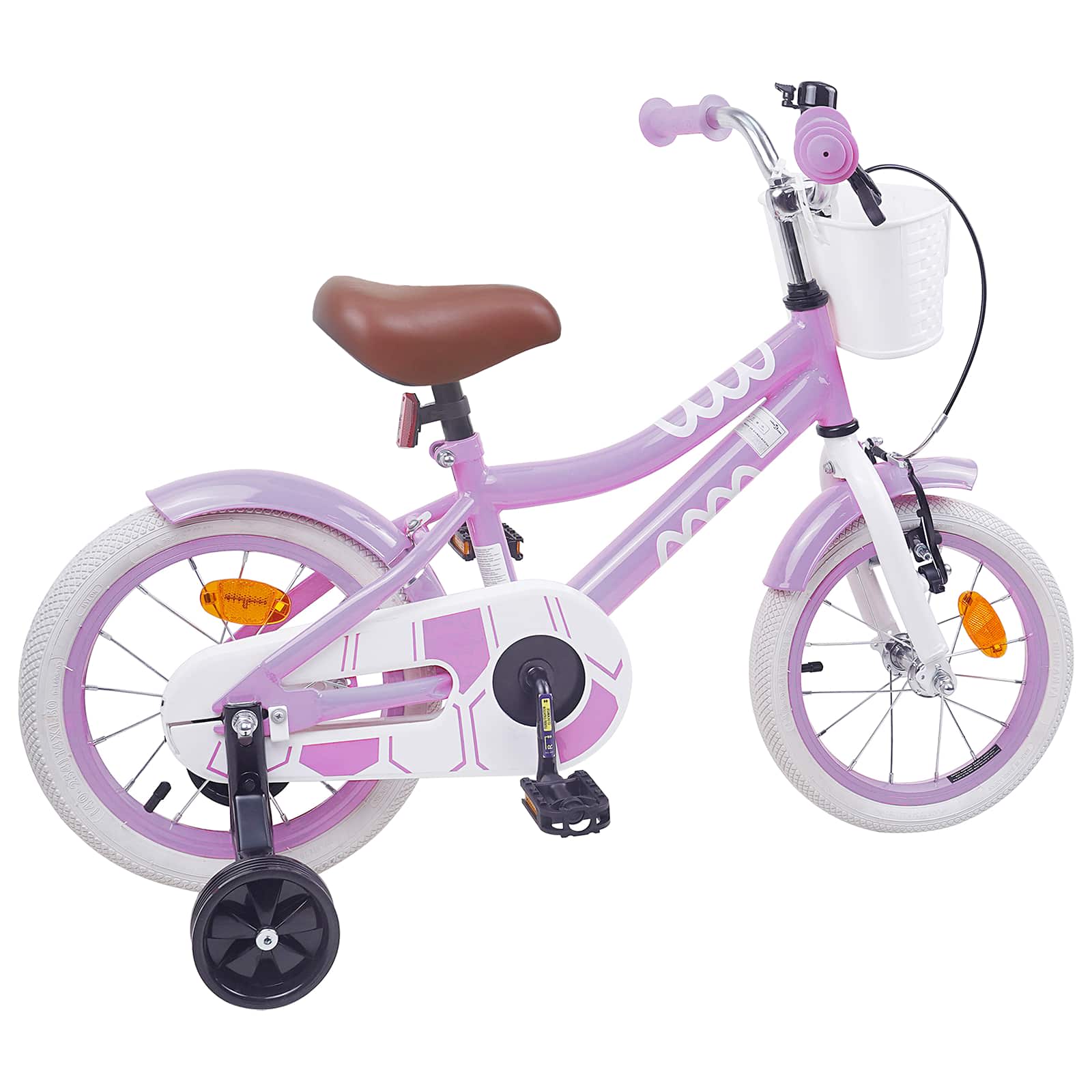 Kinderfahrrad 12 Zoll für 2-4 Jahre alt Lila