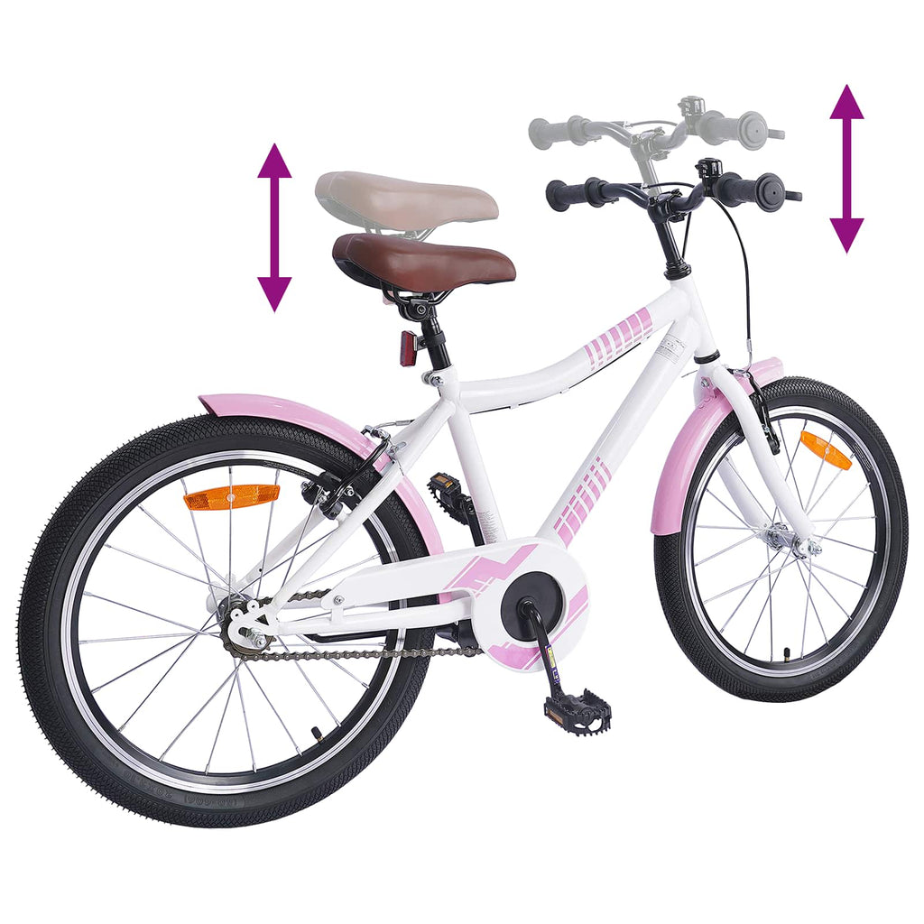 Kinderfahrrad 18 Zoll für 5-7 Jahre alt Hellrosa