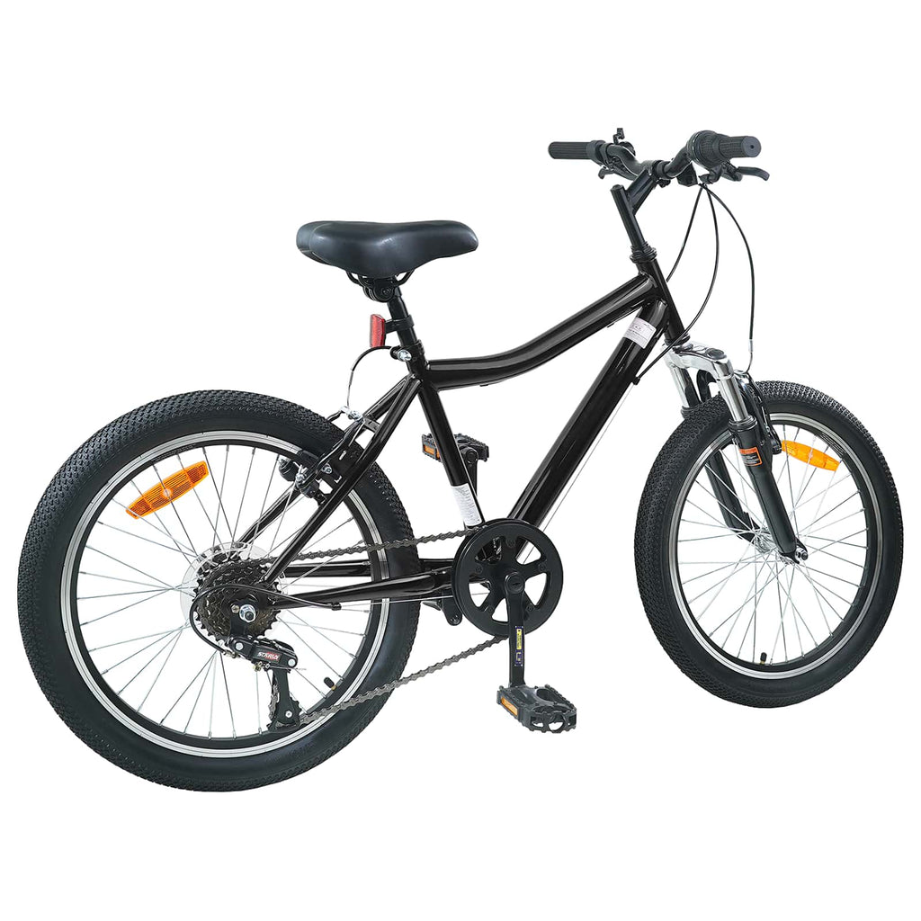 Kinderfahrrad 24 Zoll 6-Speed für 8-12 Jahre alt Schwarz