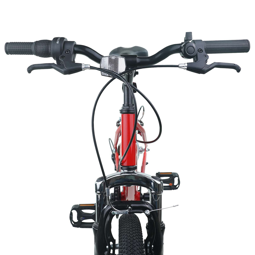 Kinderfahrrad 24 Zoll 6-Speed für 8-12 Jahre alt Rot