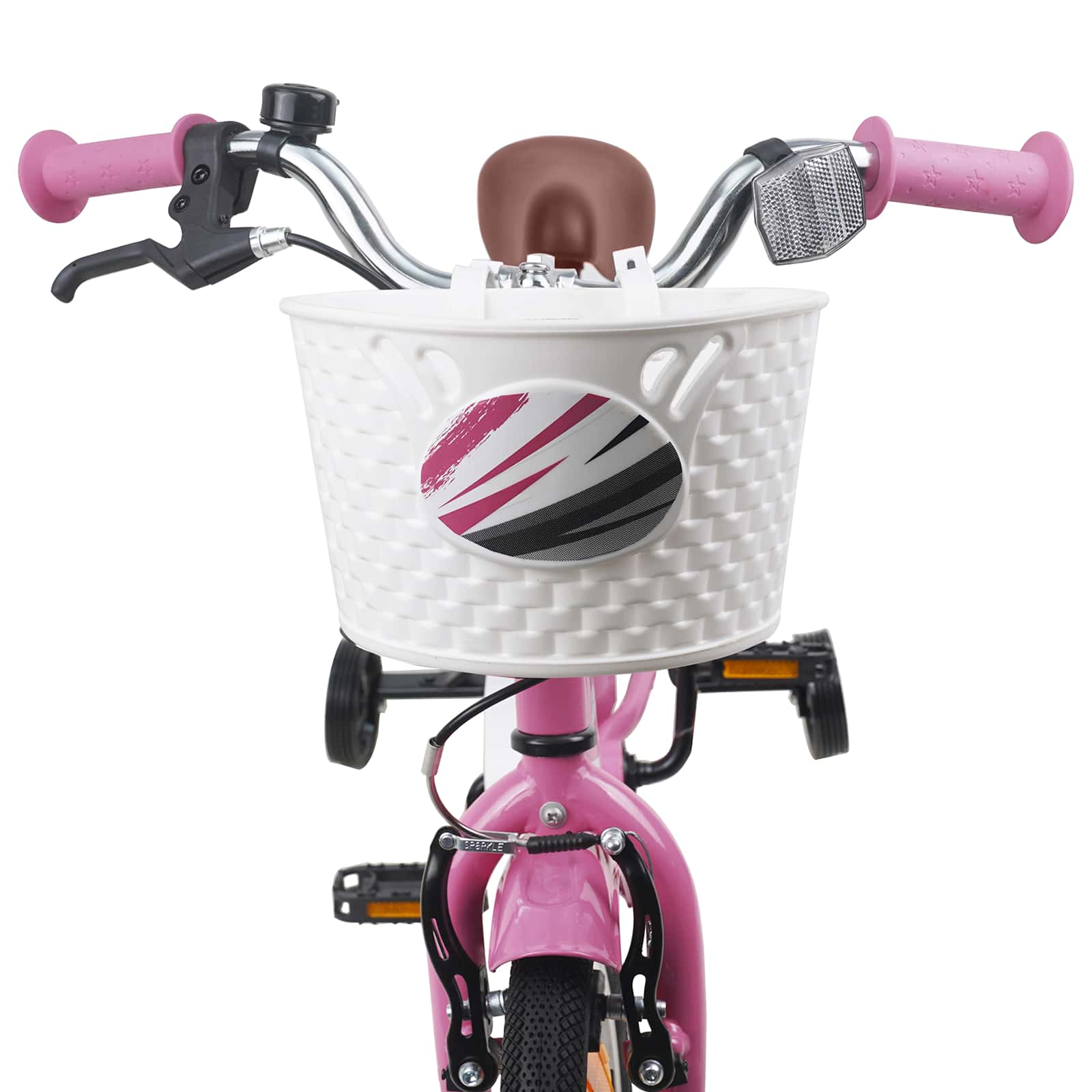 Kinderfahrrad 12 Zoll für 2-4 Jahre alt Hellrosa
