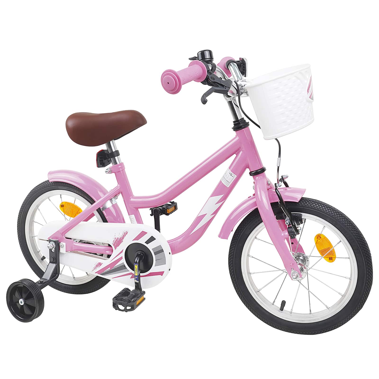 Kinderfahrrad 12 Zoll für 2-4 Jahre alt Hellrosa