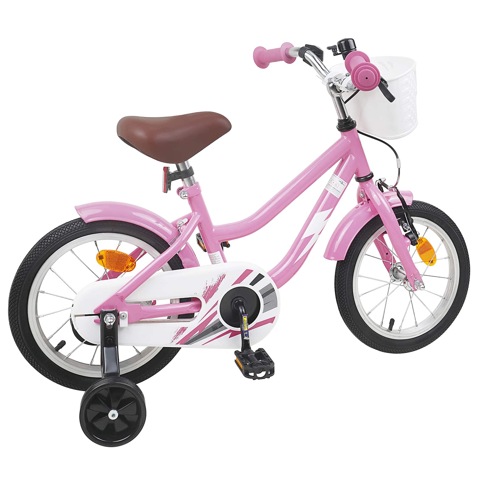 Kinderfahrrad 12 Zoll für 2-4 Jahre alt Hellrosa