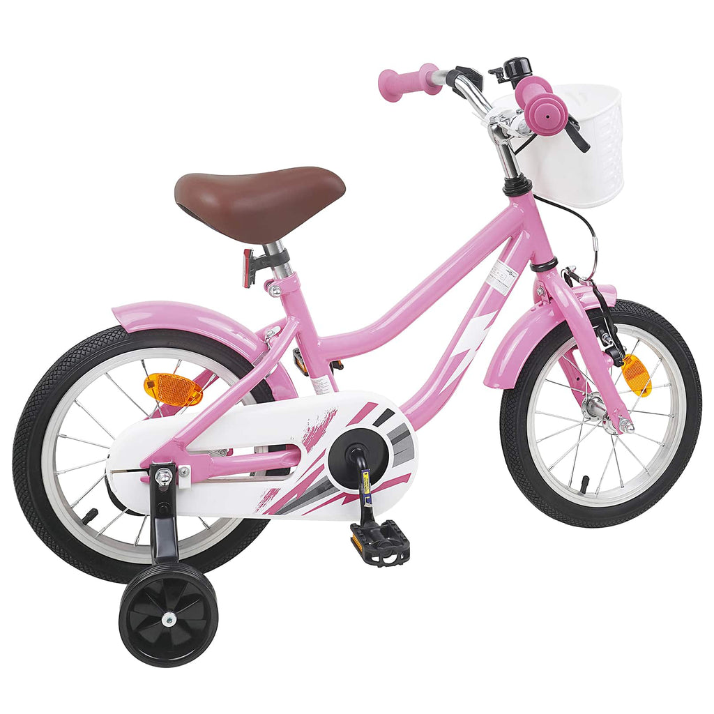 Kinderfahrrad 14 Zoll für 3-5 Jahre alt Hellrosa