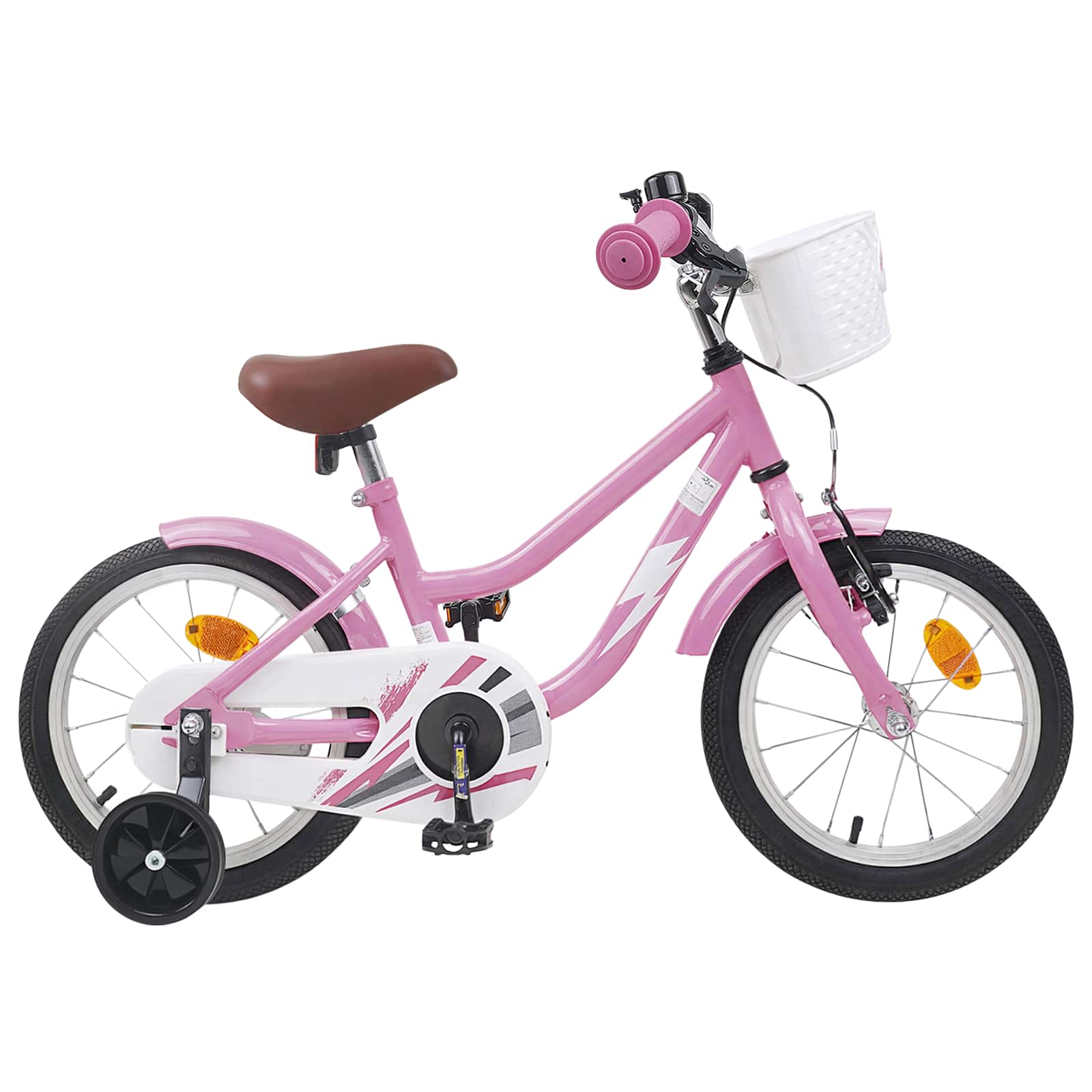 Kinderfahrrad 14 Zoll für 3-5 Jahre alt Hellrosa