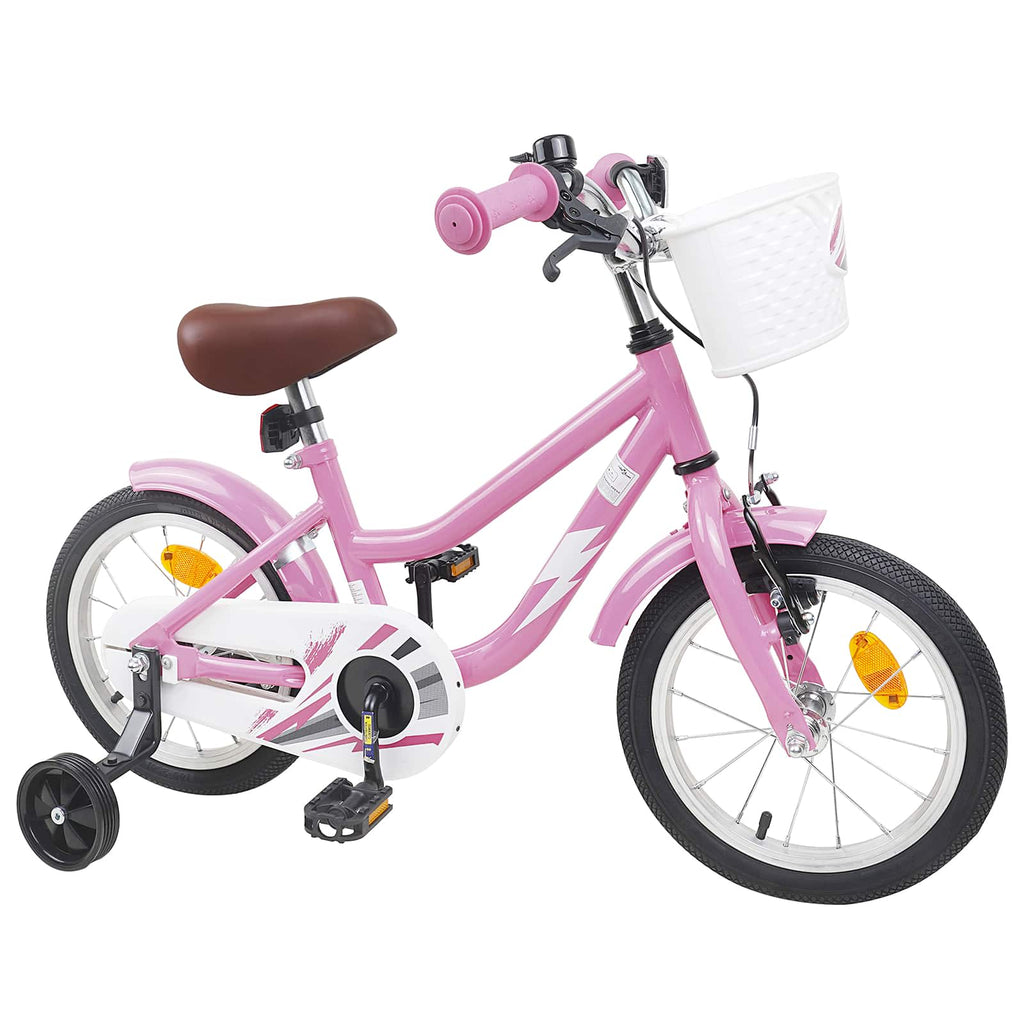 Kinderfahrrad 16 Zoll für 4-6 Jahre alt Hellrosa