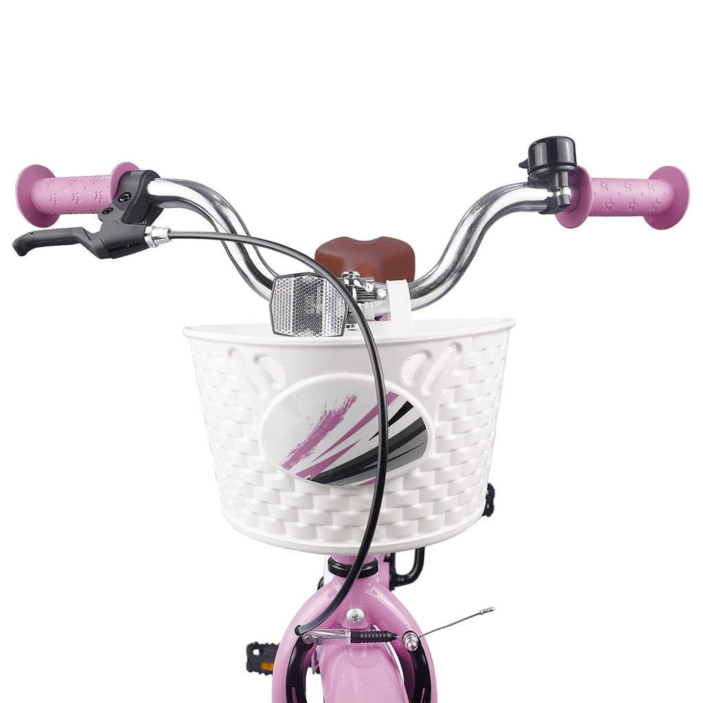 Kinderfahrrad 18 Zoll für 5-7 Jahre alt Hellrosa