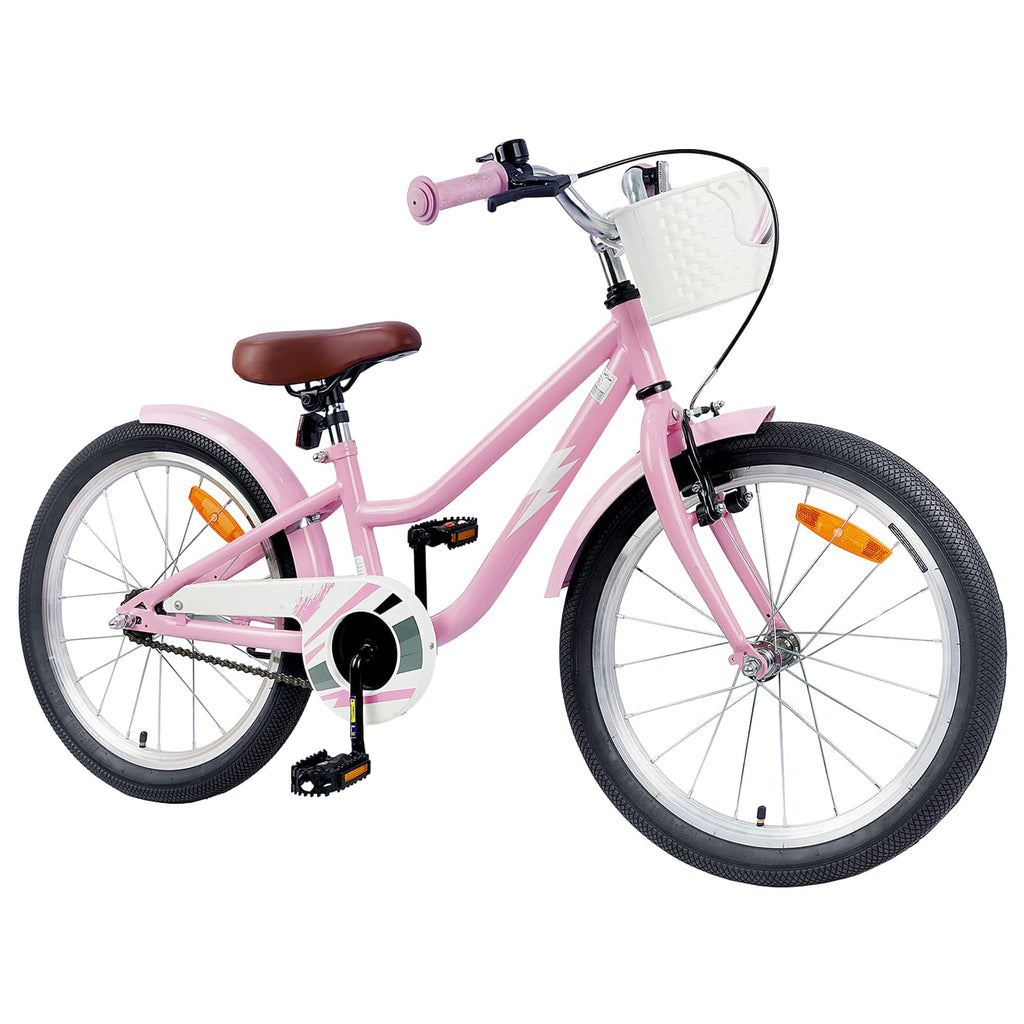 Kinderfahrrad 18 Zoll für 5-7 Jahre alt Hellrosa