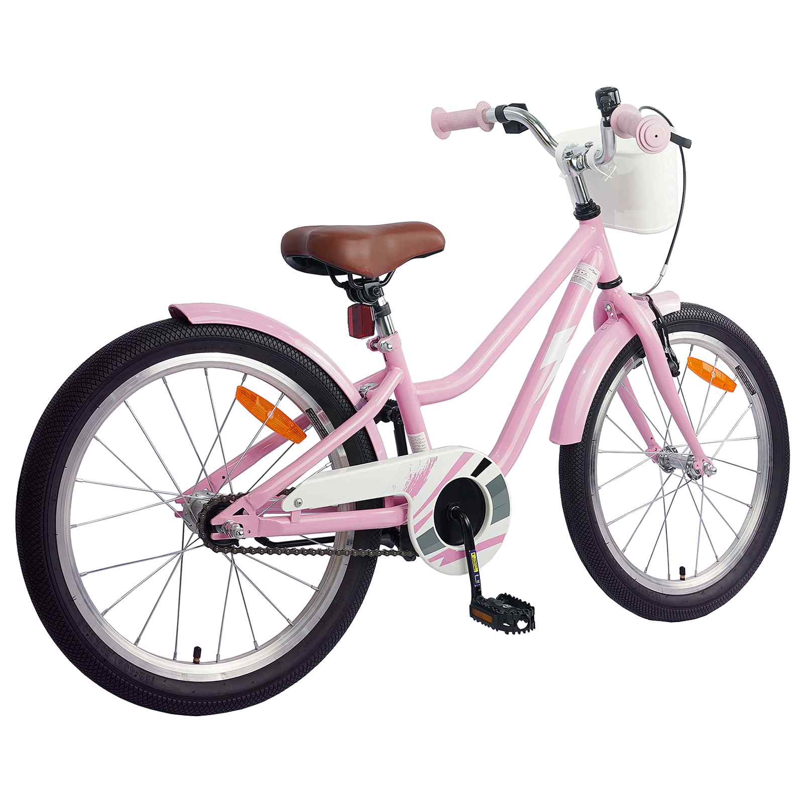 Kinderfahrrad 18 Zoll für 5-7 Jahre alt Hellrosa