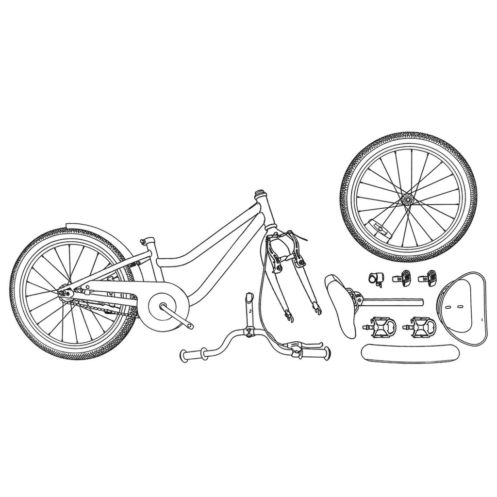 Kinderfahrrad 18 Zoll für 5-7 Jahre alt Hellrosa
