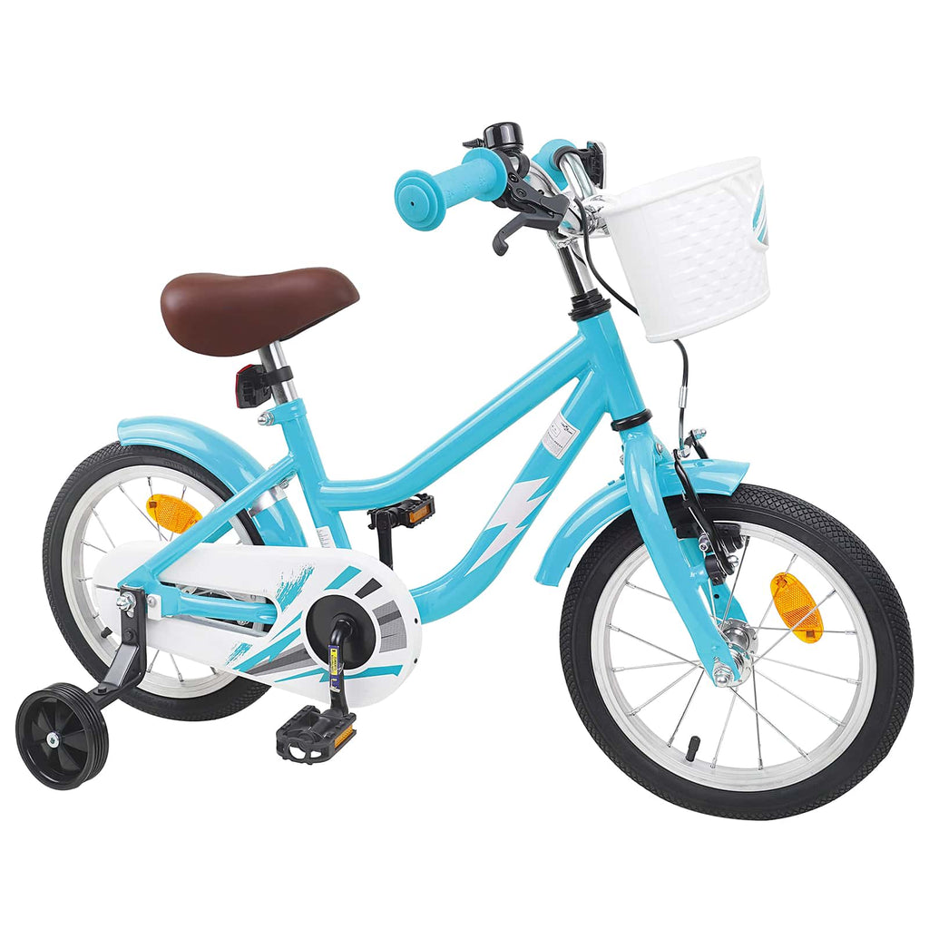 Kinderfahrrad 14 Zoll für 3-5 Jahre alt Himmelblau