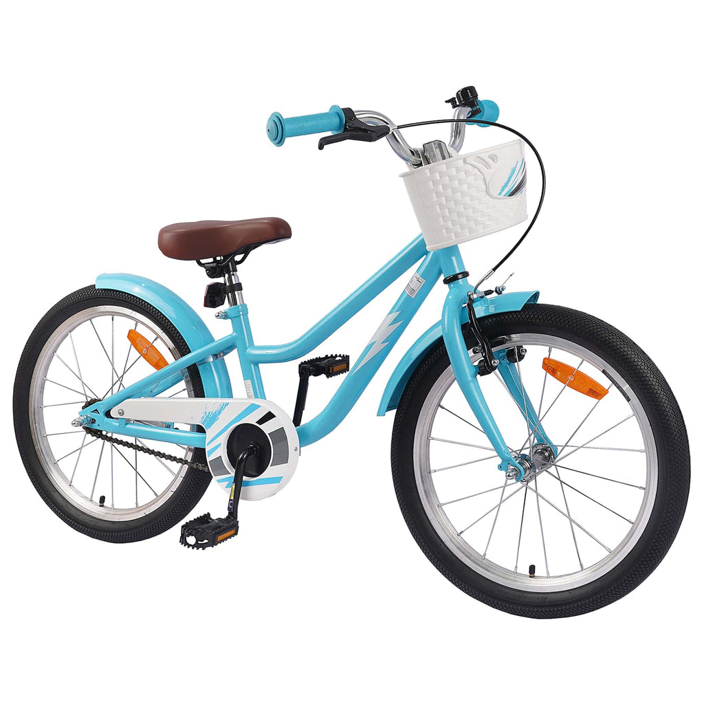Kinderfahrrad 18 Zoll für 5-7 Jahre alt Himmelblau