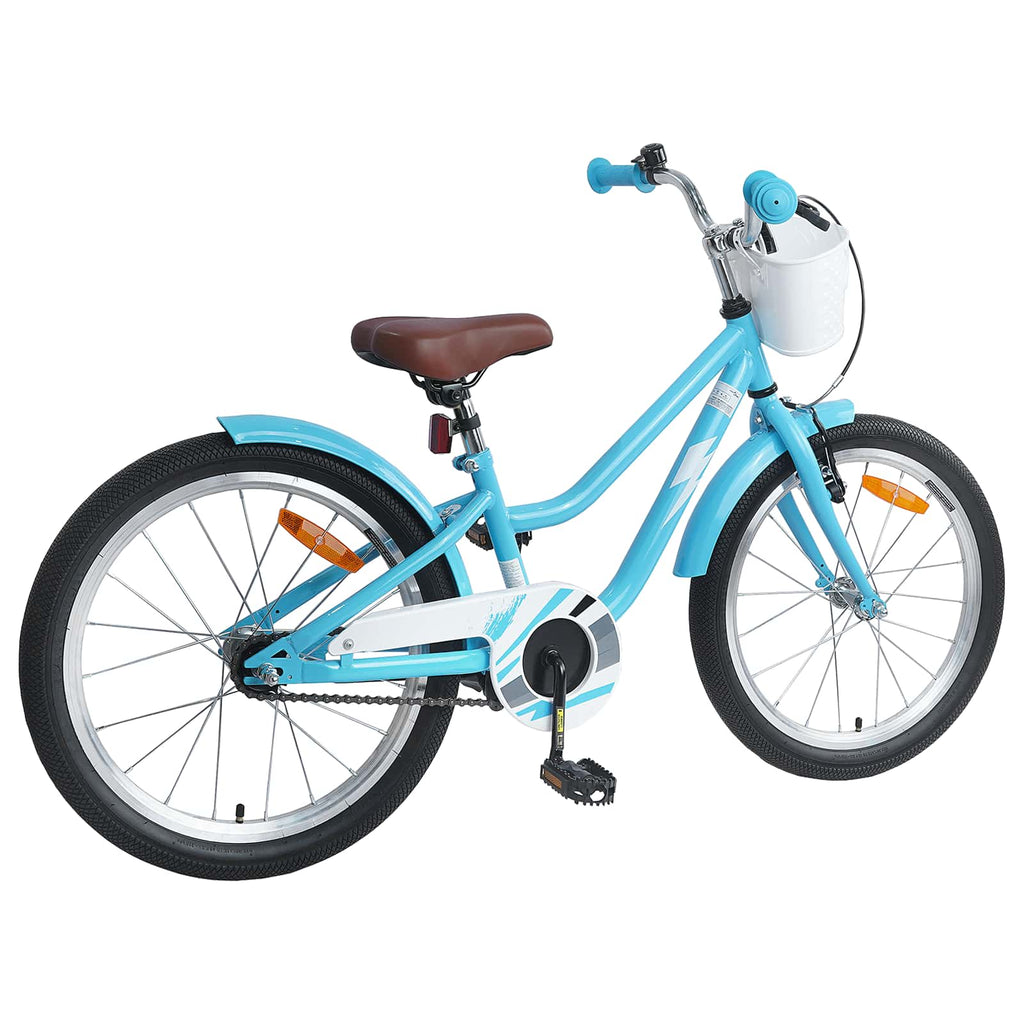 Kinderfahrrad 18 Zoll für 5-7 Jahre alt Himmelblau