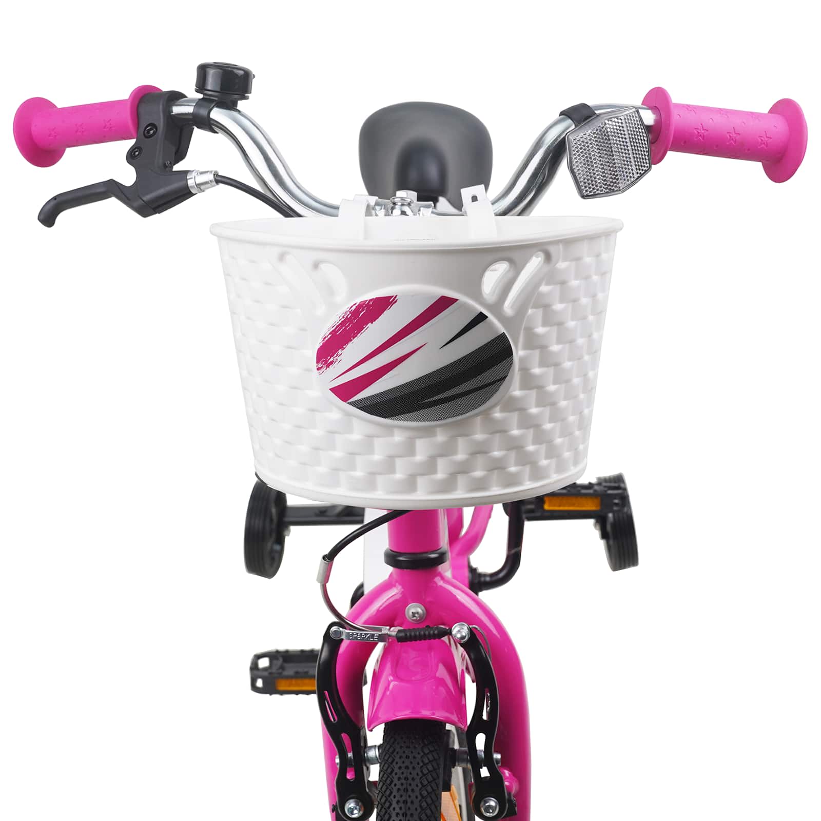 Kinderfahrrad 12 Zoll für 2-4 Jahre alt Dunkelrosa