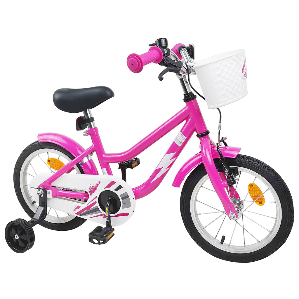 Kinderfahrrad 12 Zoll für 2-4 Jahre alt Dunkelrosa