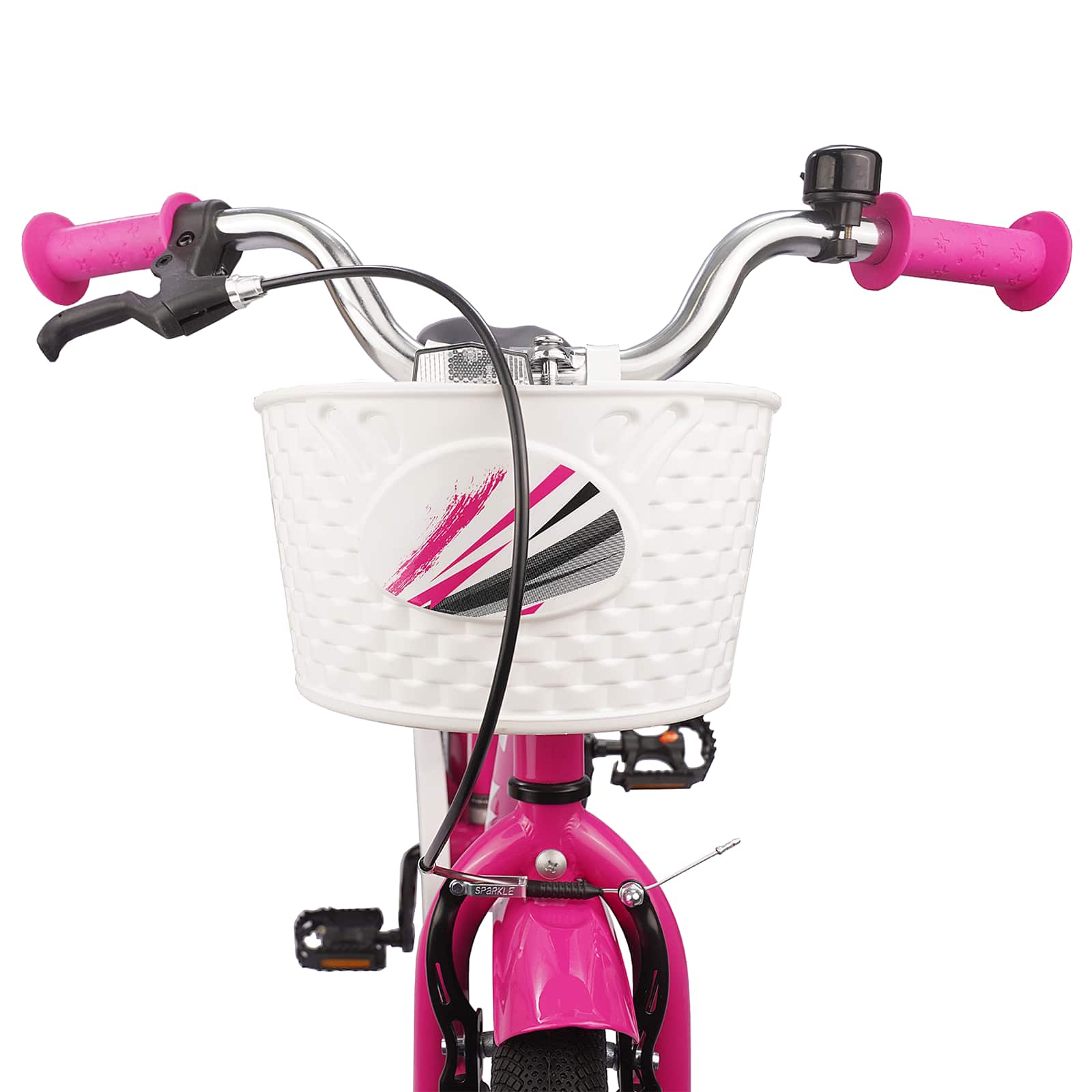 Kinderfahrrad 18 Zoll für 5-7 Jahre alt Dunkelrosa