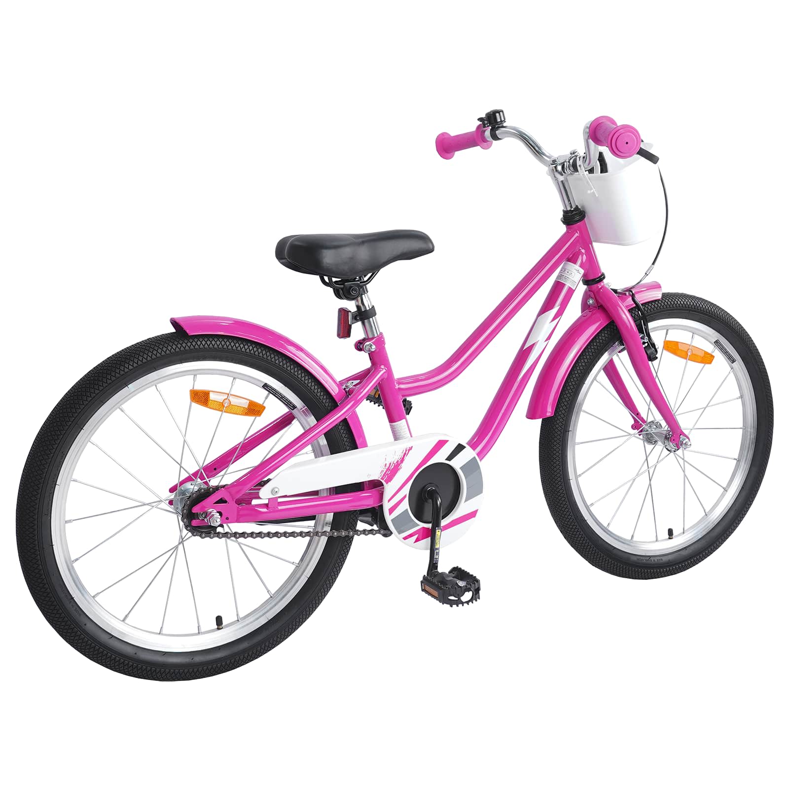 Kinderfahrrad 18 Zoll für 5-7 Jahre alt Dunkelrosa