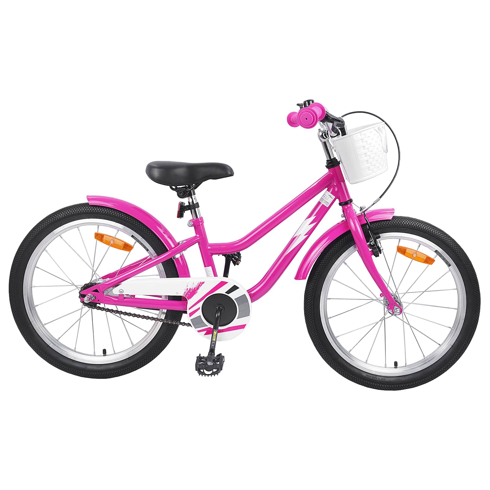 Kinderfahrrad 18 Zoll für 5-7 Jahre alt Dunkelrosa