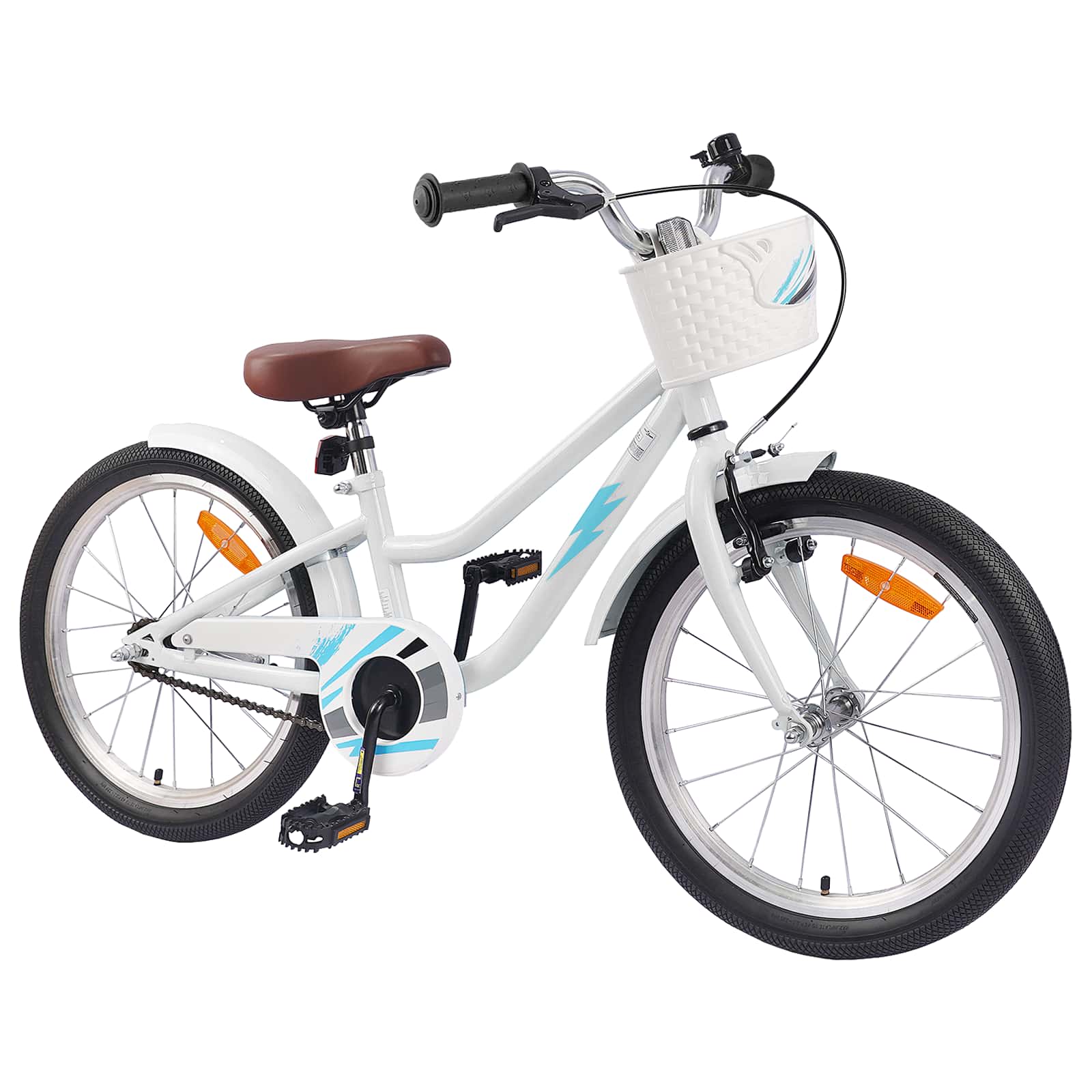 Kinderfahrrad 18 Zoll für 5-7 Jahre alt Weiß