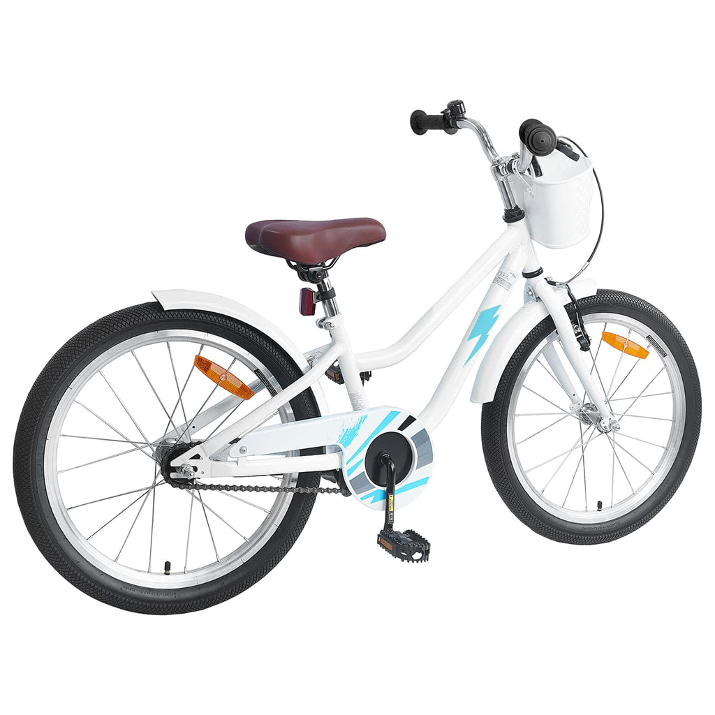 Kinderfahrrad 18 Zoll für 5-7 Jahre alt Weiß