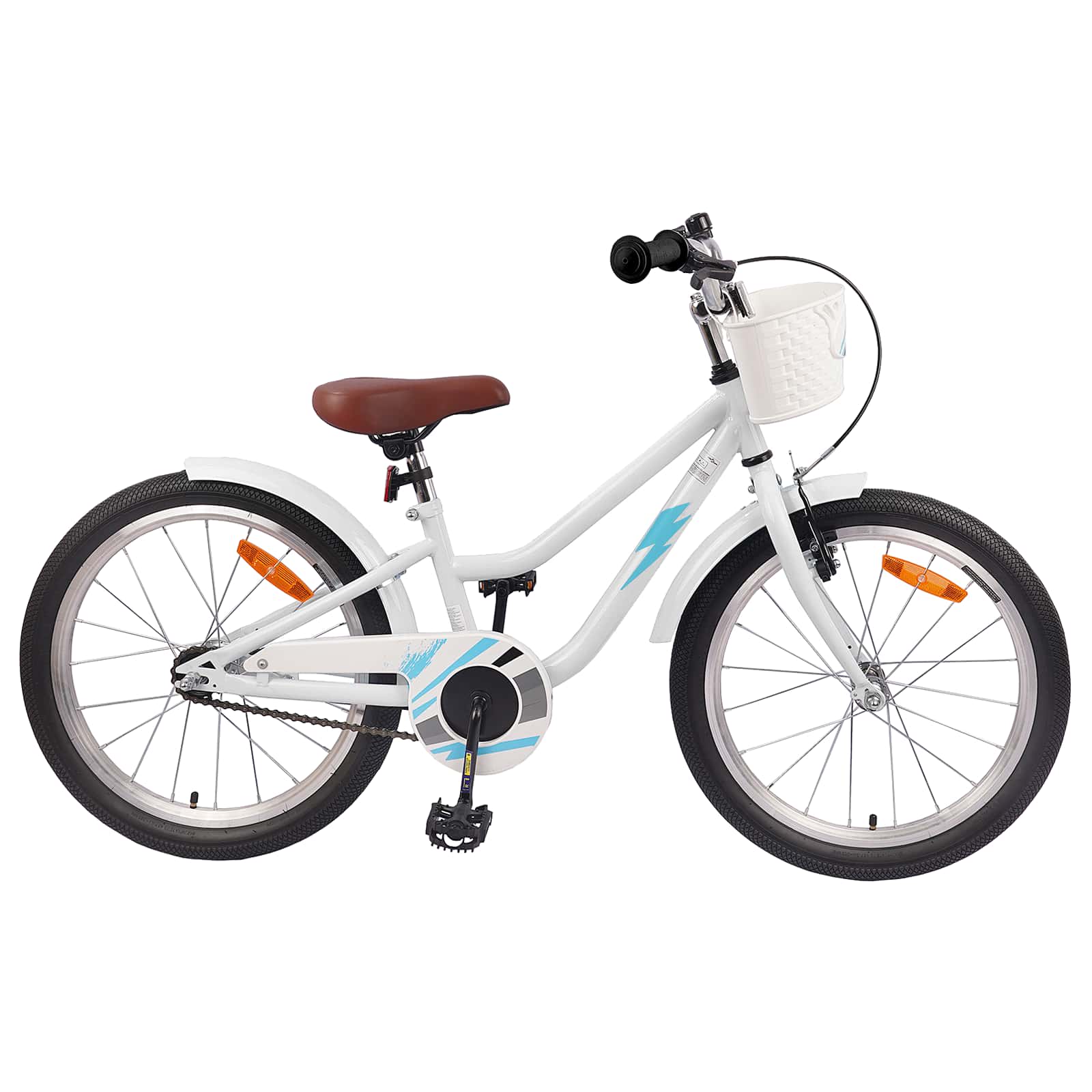 Kinderfahrrad 18 Zoll für 5-7 Jahre alt Weiß