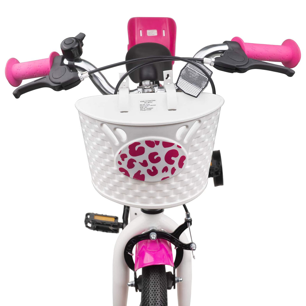 Kinderfahrrad Mit Stützrädern 12 Zoll für 2-4 Jahre alt Rosa