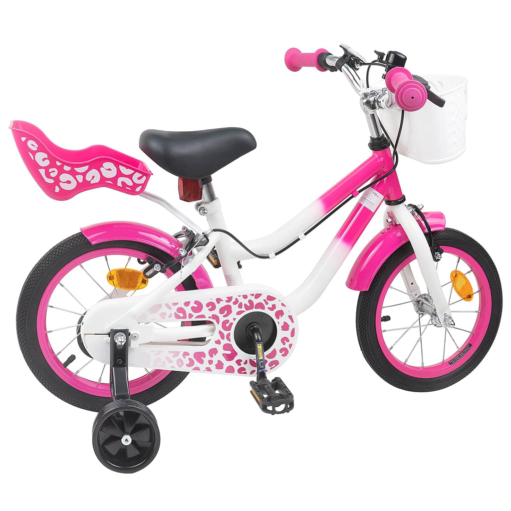 Kinderfahrrad Mit Stützrädern 12 Zoll für 2-4 Jahre alt Rosa