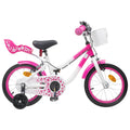 Kinderfahrrad Mit Stützrädern 16 Zoll für 4-6 Jahre alt Rosa