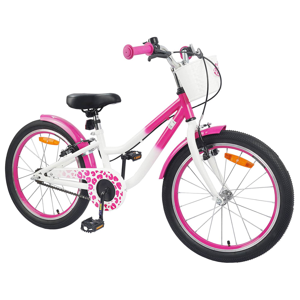 Kinderfahrrad Mit Stützrädern 18 Zoll für 5-7 Jahre alt Rosa