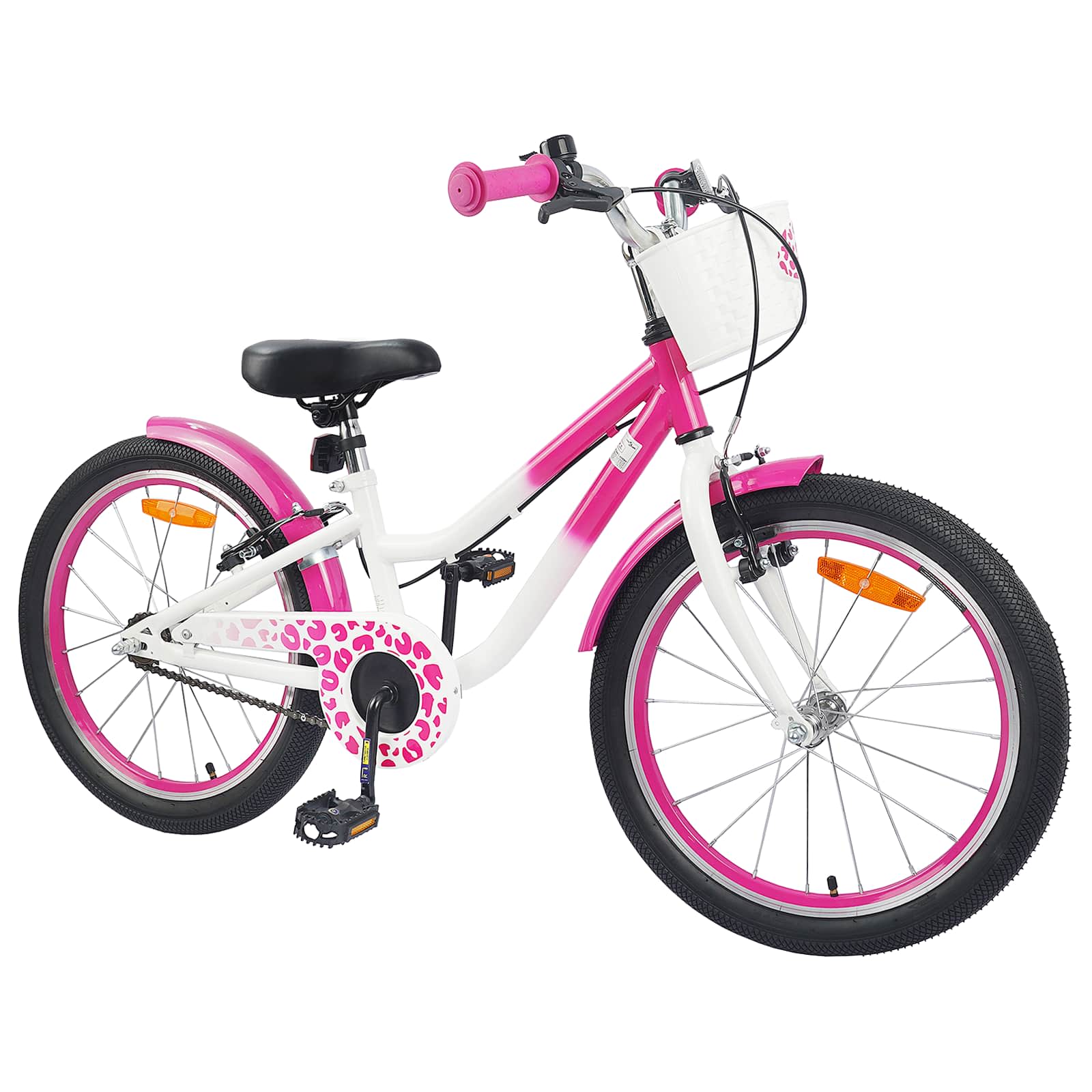 Kinderfahrrad Mit Stützrädern 18 Zoll für 5-7 Jahre alt Rosa