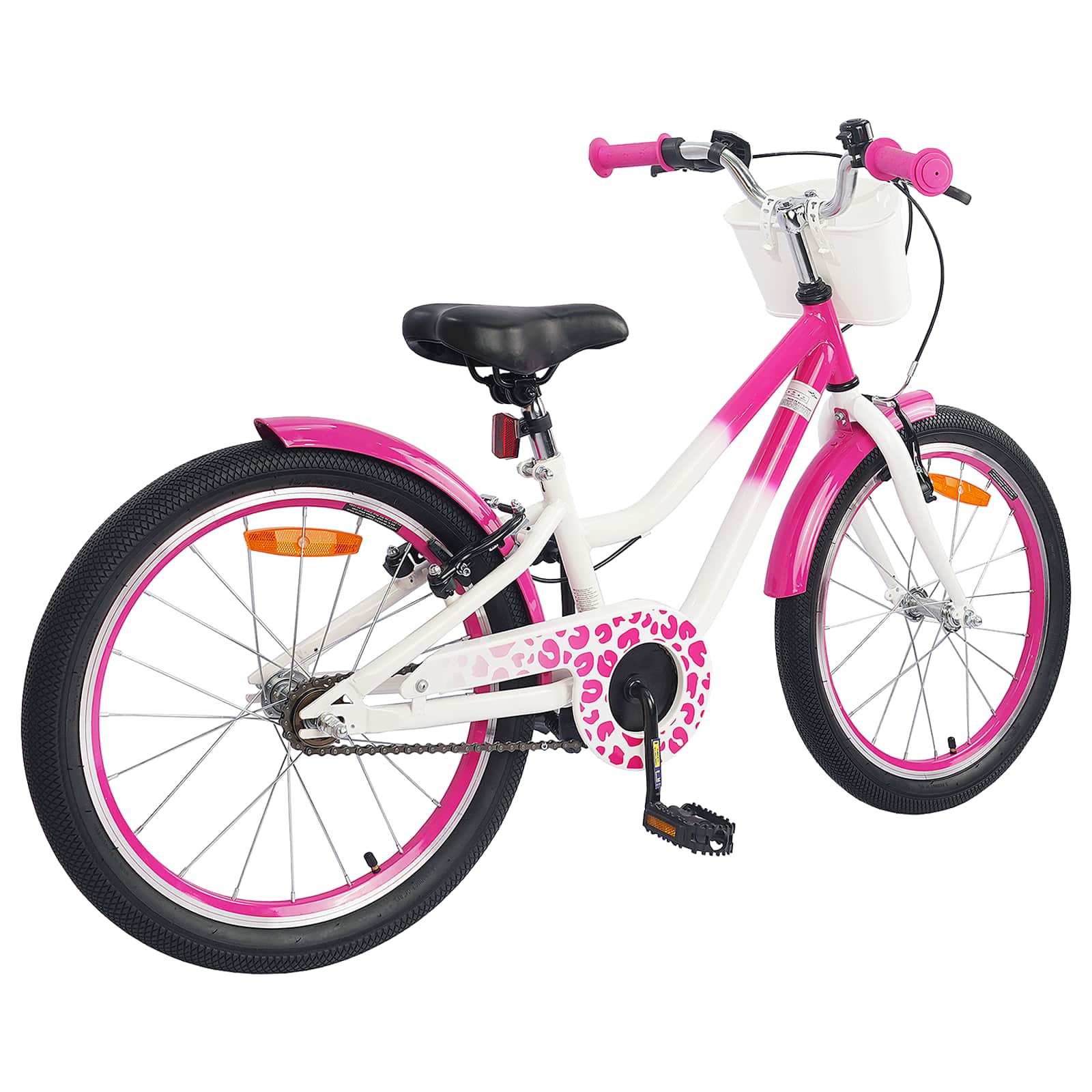 Kinderfahrrad Mit Stützrädern 18 Zoll für 5-7 Jahre alt Rosa