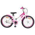 Kinderfahrrad Mit Stützrädern 18 Zoll für 5-7 Jahre alt Rosa