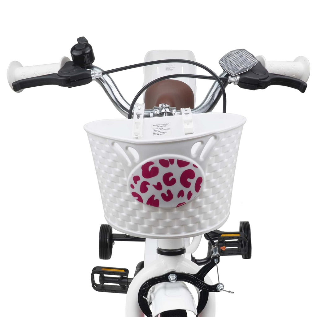 Kinderfahrrad Mit Stützrädern 16 Zoll für 4-6 Jahre alt Weiß