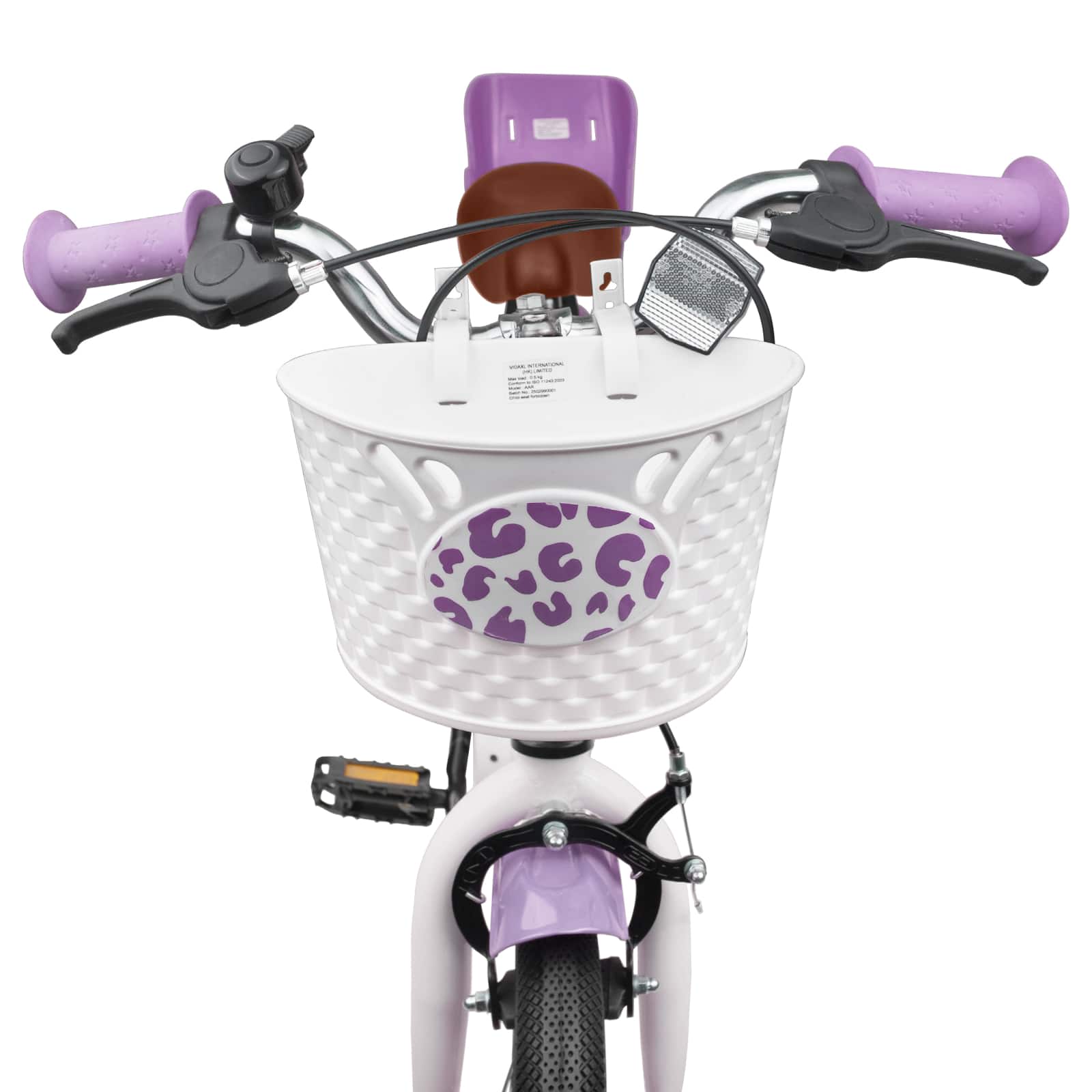 Kinderfahrrad Mit Stützrädern 12 Zoll für 2-4 Jahre alt Lila