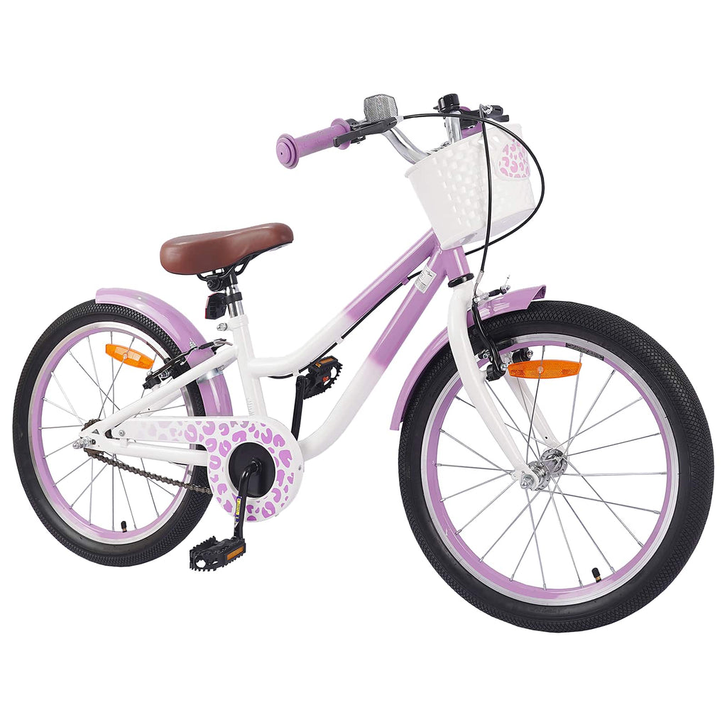 Kinderfahrrad Mit Stützrädern 18 Zoll für 5-7 Jahre alt Lila