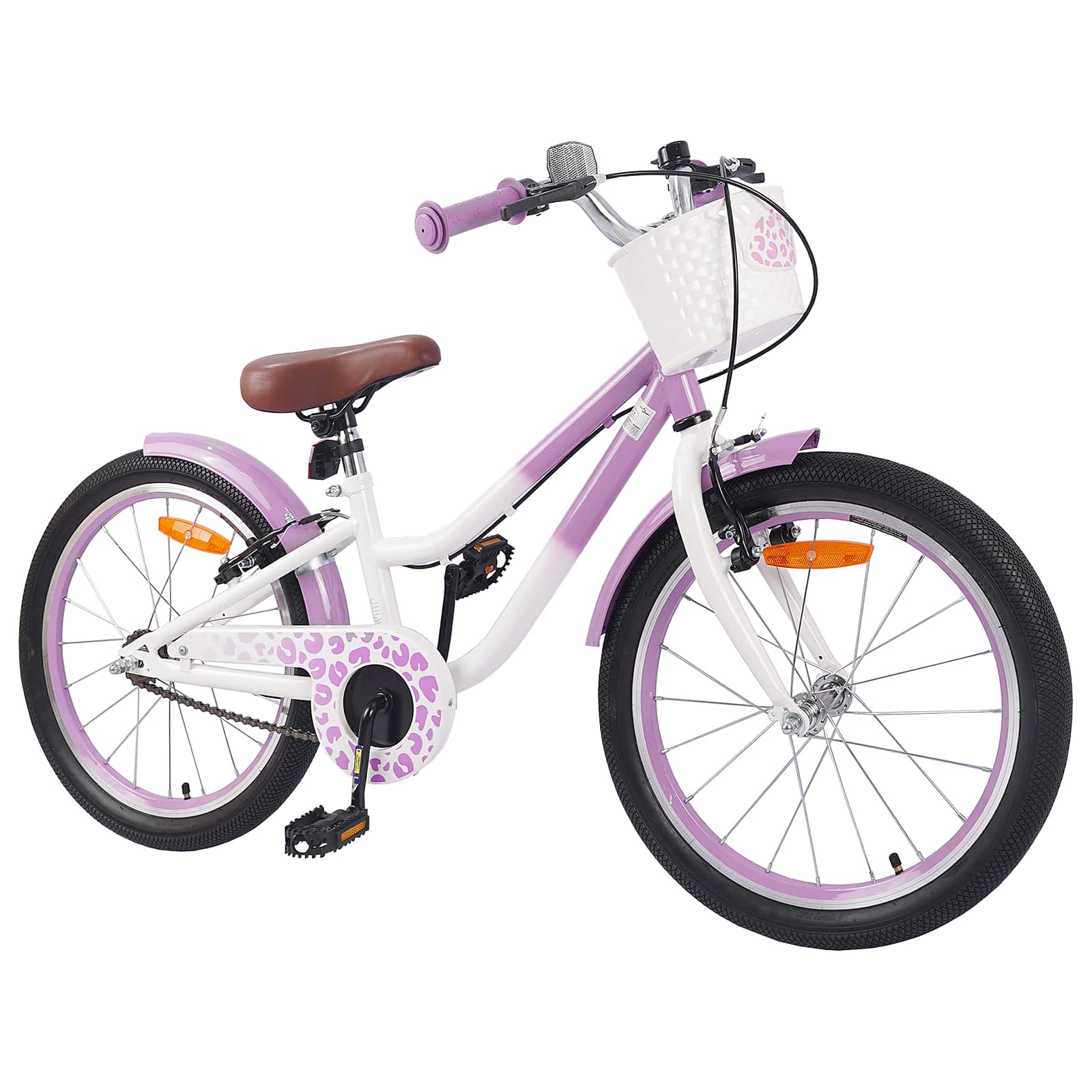 Kinderfahrrad Mit Stützrädern 18 Zoll für 5-7 Jahre alt Lila