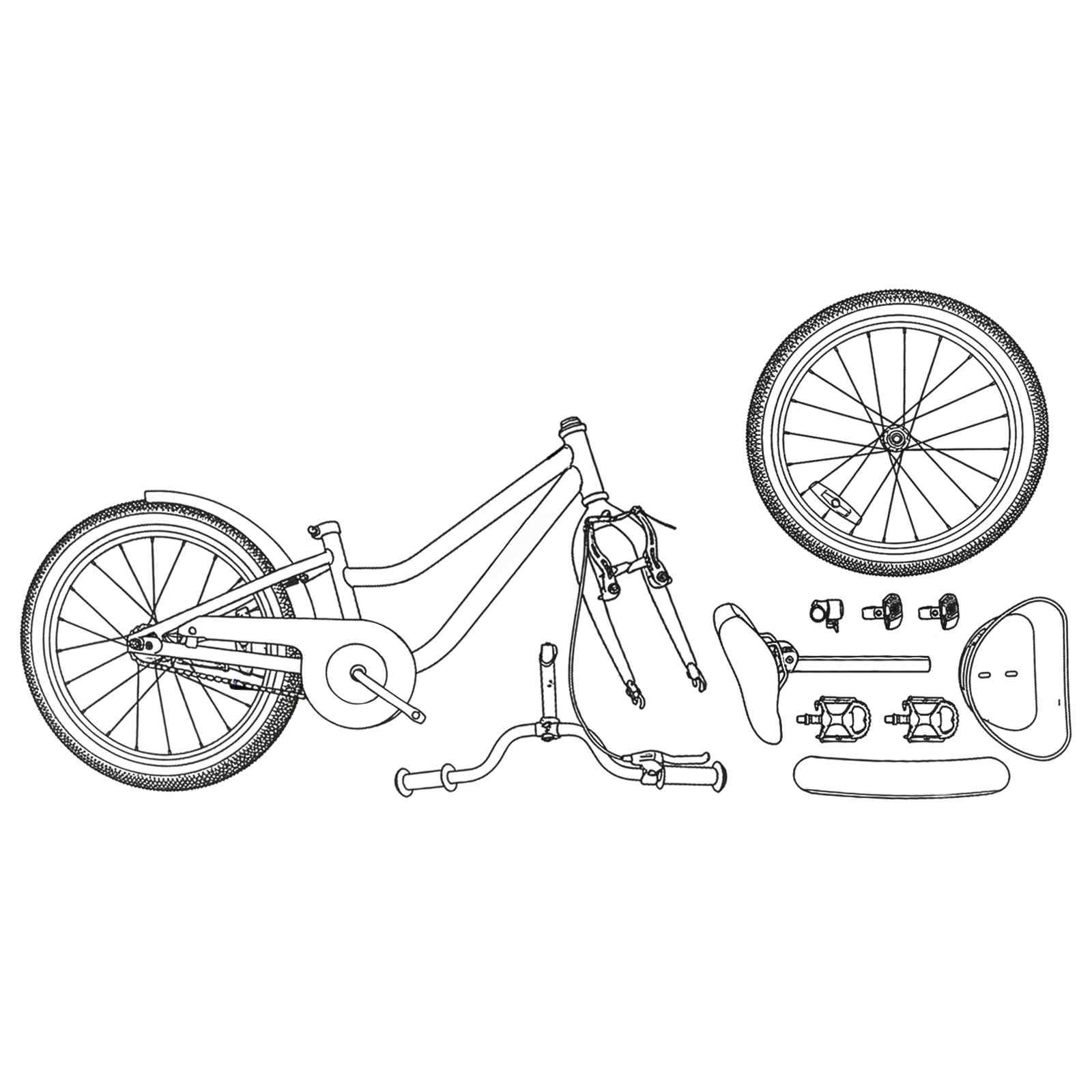 Kinderfahrrad Mit Stützrädern 18 Zoll für 5-7 Jahre alt Lila