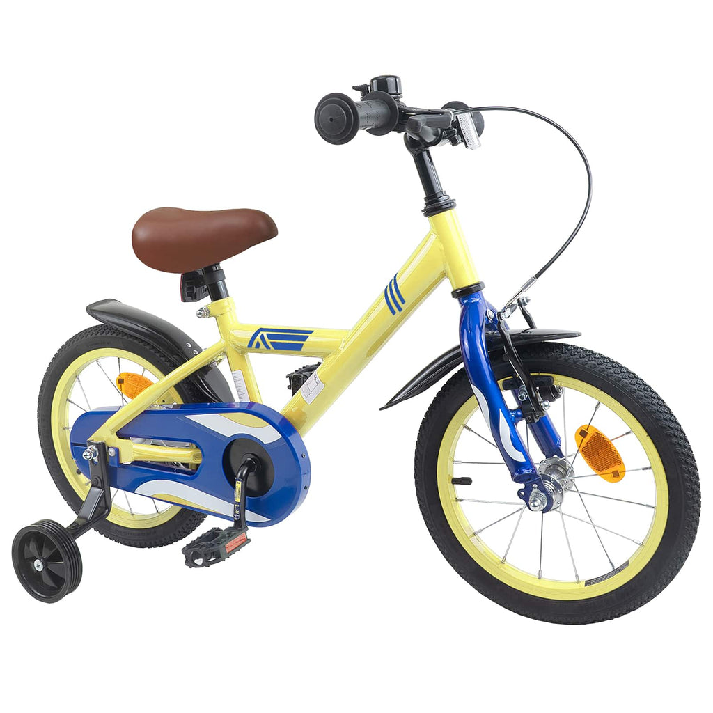 Kinderfahrrad 14 Zoll für 3-5 Jahre alt Gelb