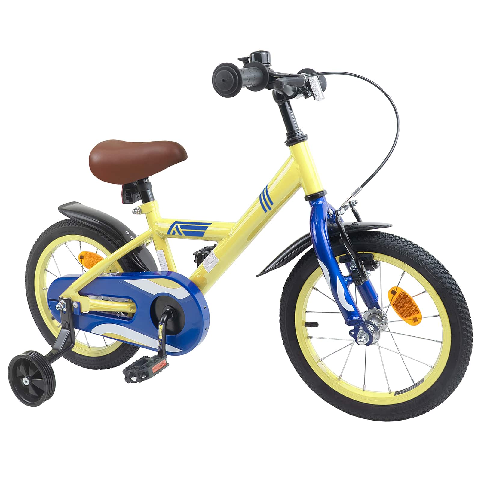 Kinderfahrrad 14 Zoll für 3-5 Jahre alt Gelb