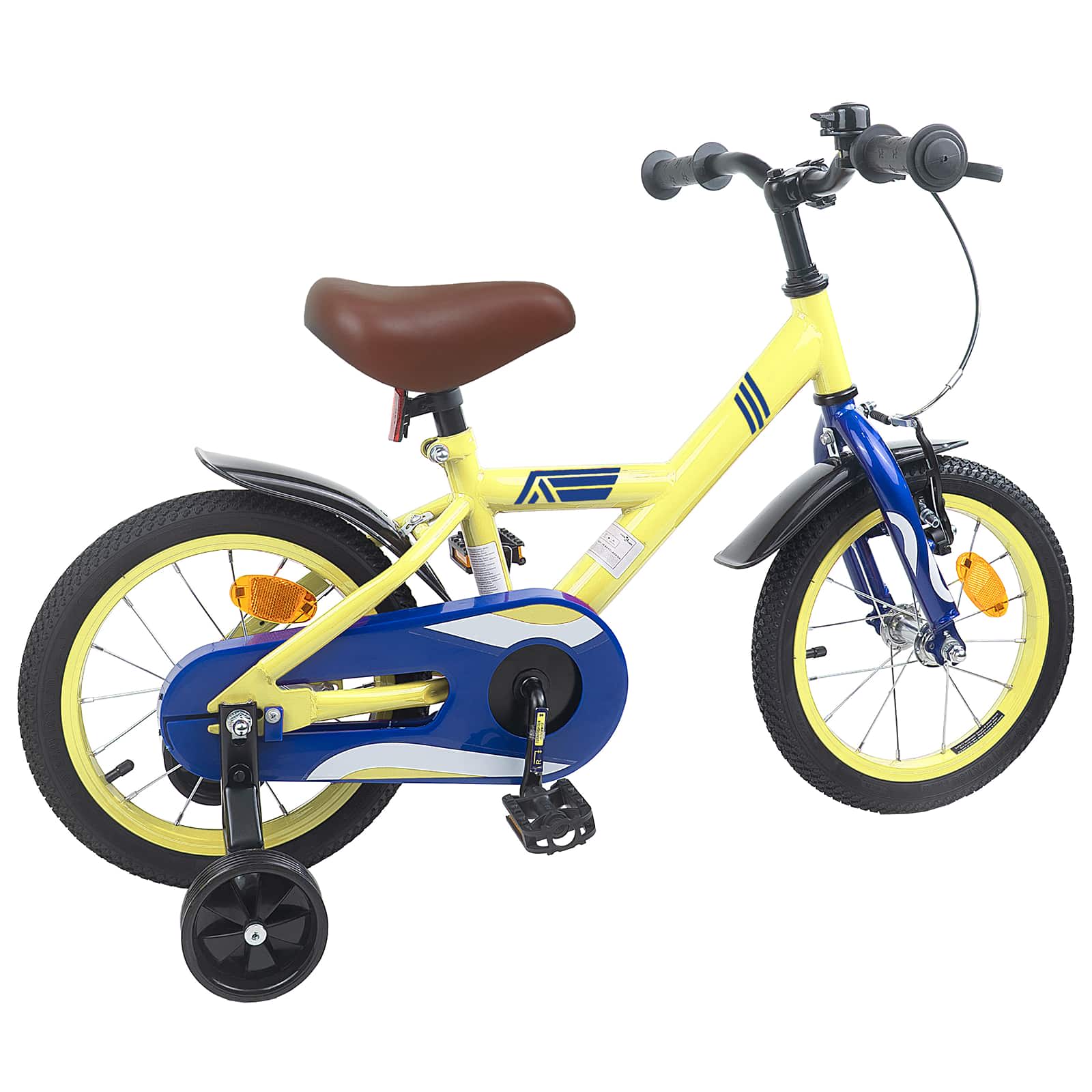 Kinderfahrrad 14 Zoll für 3-5 Jahre alt Gelb