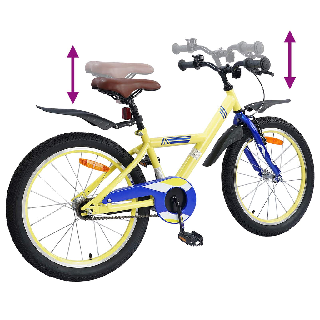 Kinderfahrrad 20 Zoll für 6-11 Jahre alt Gelb