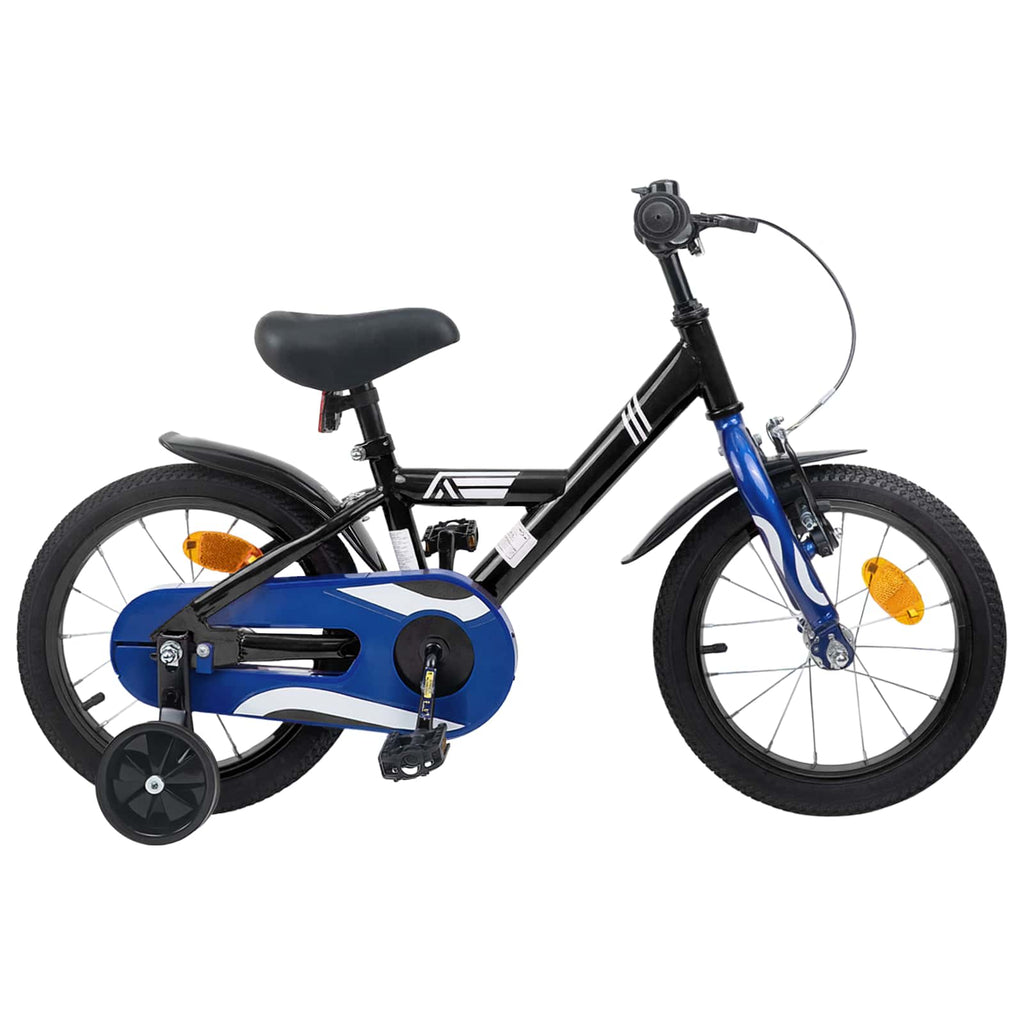 Kinderfahrrad 12 Zoll für 2-4 Jahre alt Schwarz