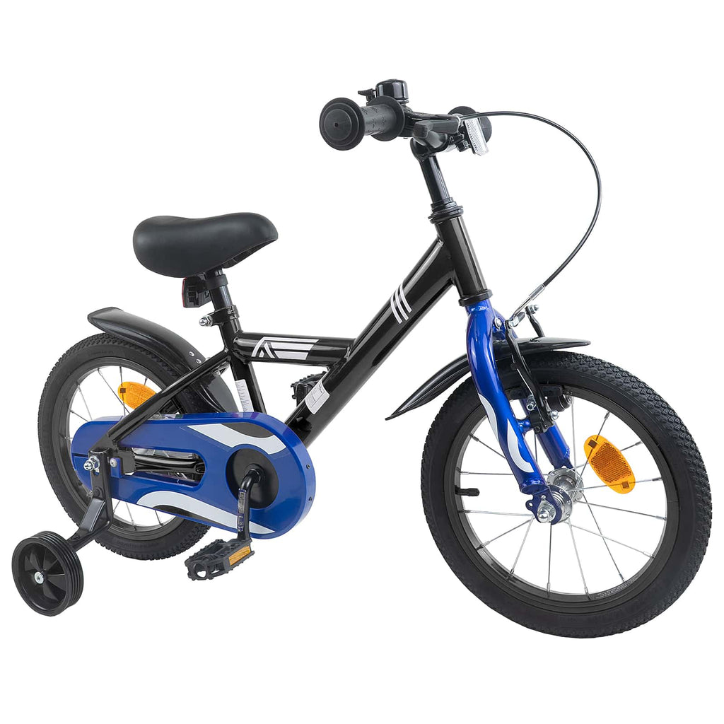 Kinderfahrrad 16 Zoll für 4-6 Jahre alt Schwarz