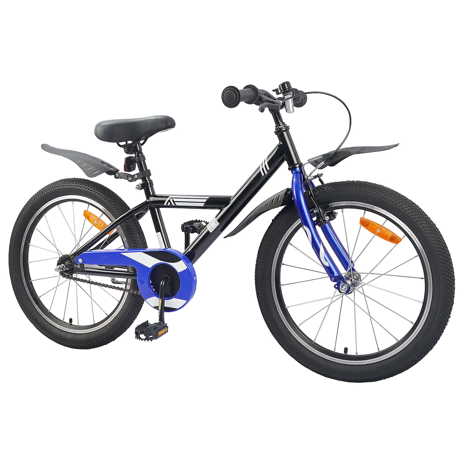 Kinderfahrrad 20 Zoll für 6-11 Jahre alt Schwarz