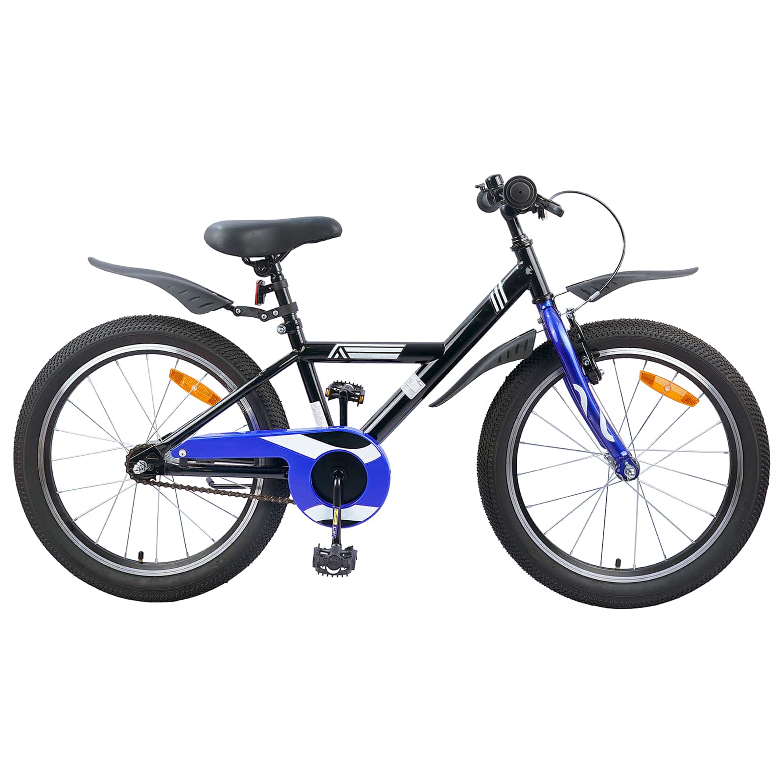 Kinderfahrrad 20 Zoll für 6-11 Jahre alt Schwarz