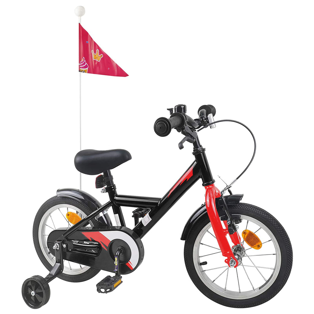 Kinderfahrrad 12 Zoll für 2-4 Jahre alt Schwarz