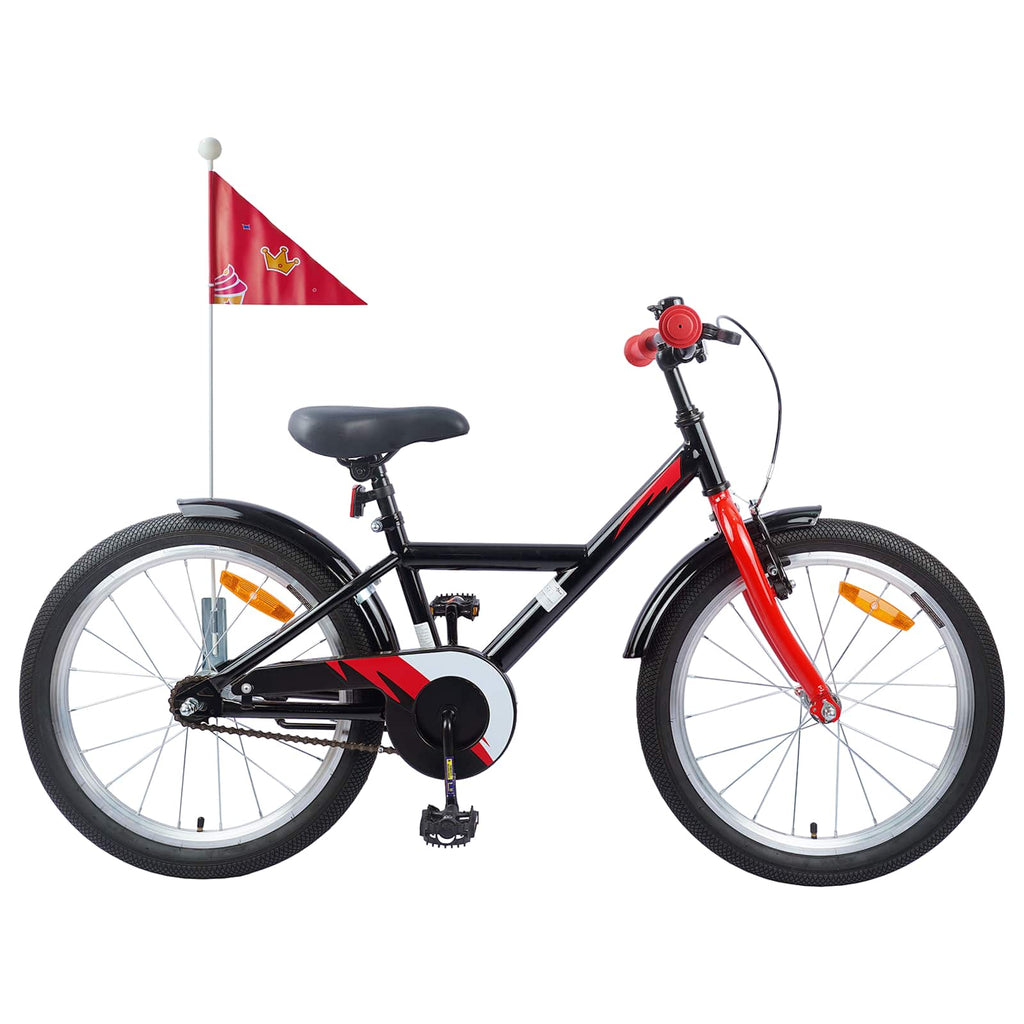 Kinderfahrrad 18 Zoll für 5-7 Jahre alt Schwarz